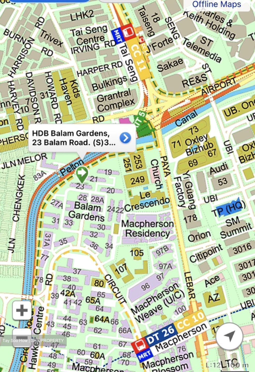 Blk 23 Balam Gardens (Geylang), HDB 3 Rooms #577178901
